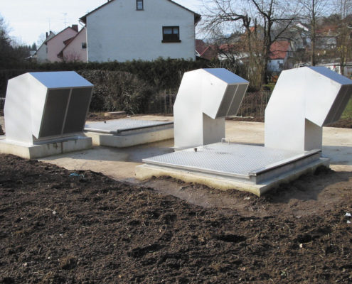 Be- und Entlüftungsanlage aus Edelstahl