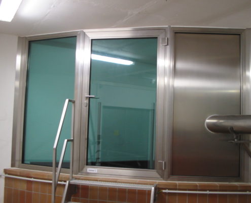 Edelstahltrennwand Edelstahltrennwand