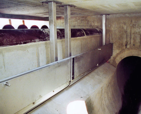 Schwimmende Tauchwand