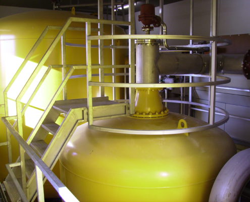 Behaelteraufstieg aus Edelstahl