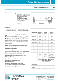 Elmentbau Glogger - Schachtabdeckung befahrbar, einbruchhemmend
