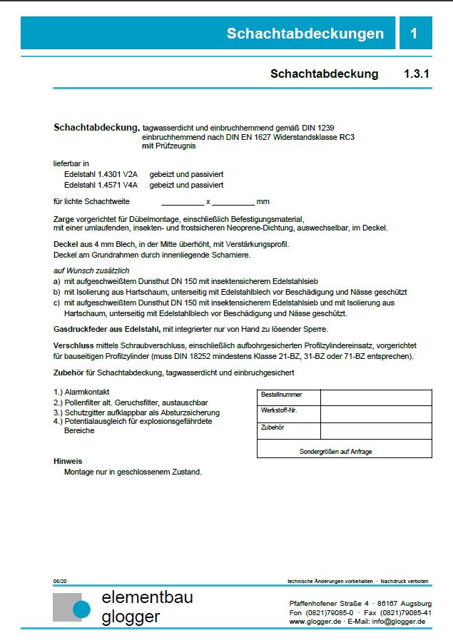 Edelstahl-Wasserkammertüre, einflügelig