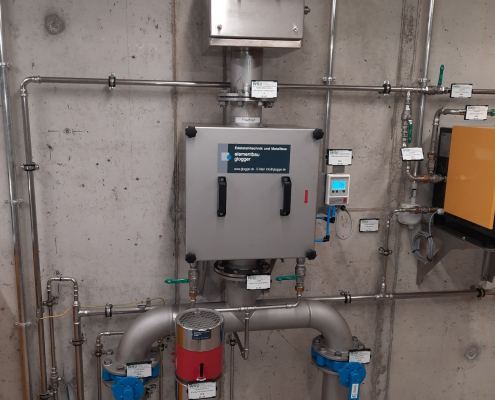 Luftfilteranlage aus Edelstahl mit Druckwächter