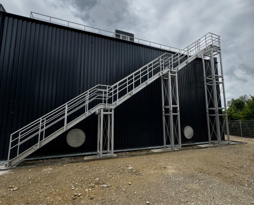 Treppenanlage aus Edelstahl